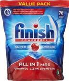 Finish, gäller All in 1, 70-pack, jfr-pris 0,71 Nivea, Q 10, flera sorter, 50ml, jfr-pris