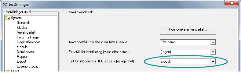 Konfigurera R-CARD M5 RCO Access - Driftsätta 5. Markera kryssrutan i kolumnen Unik för fältet Lägenhetsnummer. 6. Markera kryssrutan i kolumnen Synlig för fältet Lösen för webbokning. 7. Verkställ.