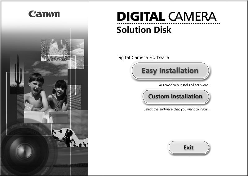 3 Sätt in CD:n Canon Digital Camera Solution Disk i datorns skivenhet. Om fönstret [User Account Control/Kontroll av användarkonto] visas följer du anvisningarna på skärmen.