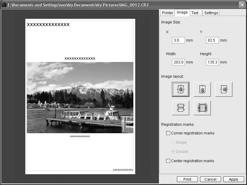 Använda programvaran i Windows Avancerade tekniker 38 Skriva ut bilder Digital Photo Professional erbjuder följande utskriftsmetoder.