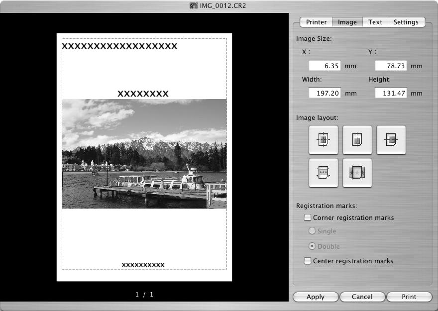 Använda programvaran i MacOS Avancerade tekniker 67 Skriva ut bilder Digital Photo Professional erbjuder följande utskriftsmetoder.