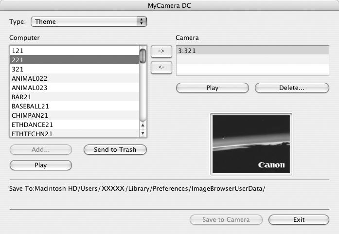 Använda programvaran i MacOS Avancerade tekniker 69 3 Dubbelklicka på mappen [Applications/Program], mappen [Canon Utilities], mappen [CameraWindow] och på ikonen [MyCamera DC].