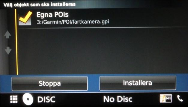 Klicka på NAV för att komma till navigationssidan.