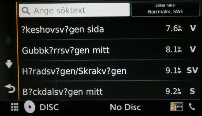 även trycka på respektive