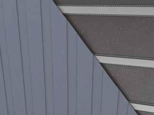 3. Fixering av synliga fästelement på ståleller träkarm Fasaden ska ha en överlappning på minst 30 mm.