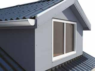Maximal bredd för Cembrit Plank och Cembrit Panel utan ventilation är 400 mm.