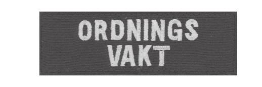 PMFS 2017:12 Tjänstetecken Bärandeföreskrift Beskrivning Funktionsbeteckning, bröst. Ska vara fast monterat på plaggets vänstra bröst.
