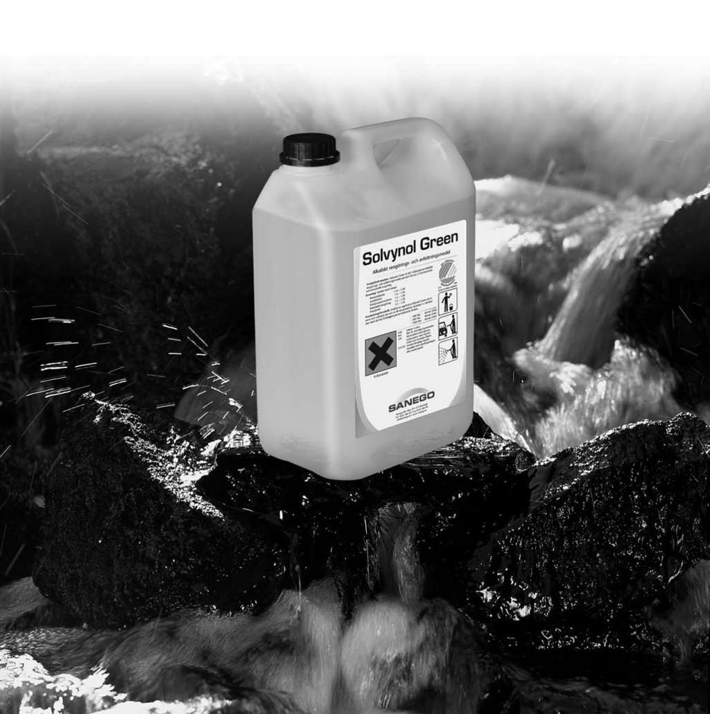 MILJÖMÄRKT 313 088 Solvynol Green Högeffektivt alkaliskt rengörings- och avfettningsmedel.