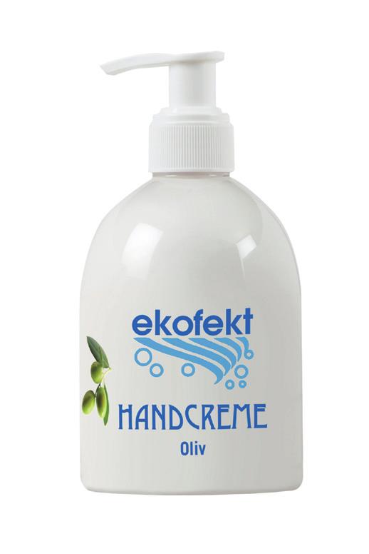 HANDCREME OLIV 0,5 LIT För mycket torr hud. Innehåller olivextrakt, sheasmör och solrosolja för att göra din hud mjuk och len. 3850202 1112-5 12 HANDCREME OLIV 0,3 LIT För mycket torr hud.