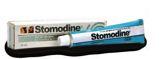 TÄNDER OCH MUNHÅLA Stomodine LP (long period) Oral gel till effektiv daglig munhygien hos hund och katt. Klorhexidindiglukonat (0,06%), Tris-EDTA, tistelolja, glycerin.
