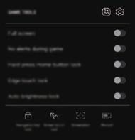 Appar och funktioner Använda Game Tools Du kan använda olika alternativ på panelen Game Tools medan du spelar ett spel. Om du vill öppna panelen Game Tools trycker du lätt på på navigeringsfältet.