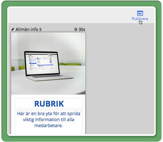 Skapa en ny QUICKnote Då vi klickat på Skapa ny kommer vi till en sida med en blank yta.