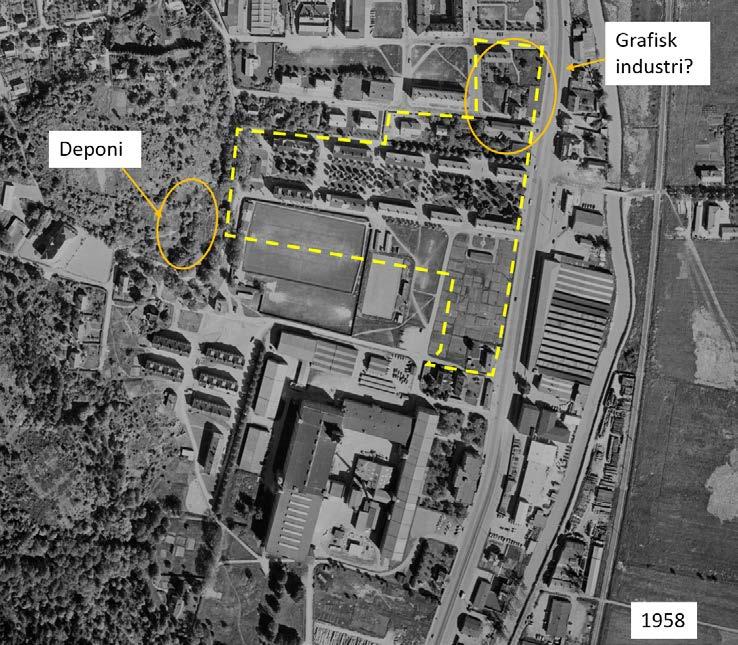 Kv. Mullvaden Sida 3 1217-178 Bensinstationen i söder på fastigheten Igelkotten 1 har, enligt slutrapporten för saneringen av denna, funnits på platsen sedan 1971.