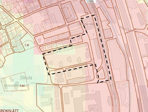 Jorddjupet, se karta i Figur 7, uppskattas av SGU till ca 5-10 m i den västra delen (Mullvaden 1) och i östra delen med sjukhus m.m. bedöms jorddjupet vara något mäktigare, ca 10-20 m.