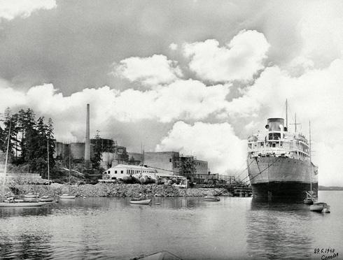 FOTO: STOCKHOLM STADSMUSEUM VIA HAMNARNAS HISTO RIA Bild från 1948 över Loudden oljedpå.