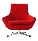 Happy Happy swing chair, high back Roger Persson 2003 Art. no 12605 79 75 101 42 18 0.36 2.2 50 5-star aluminium swivel base polished, white or black lacquered.