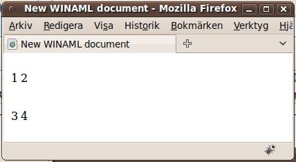 Figur 3. Det skapande HTML dokumentet presenterad i en webbläsare.