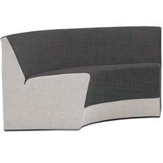 KING SOFFA, KVARTSCIRKEL B 1150 D 1150/480 H 700 S 430 SOFFA KVARTSCIRKEL THOMAS SANDELL Helklädd i tyg alt. läder, tvådelad klädsel. Standardläder Elmo Nordic.