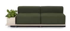 MEET, ARMSTÖD/2-SITS B 1930 D 860 H 610 S 410 A 510 ARMSTÖD/2-SITS FATTORINI+RIZZINI+PARTNERS Helklädd i tyg, plattform i vitpigmenterad ekfanér, svart sockel i MDF. Finns i högeroch vänsterutförande.