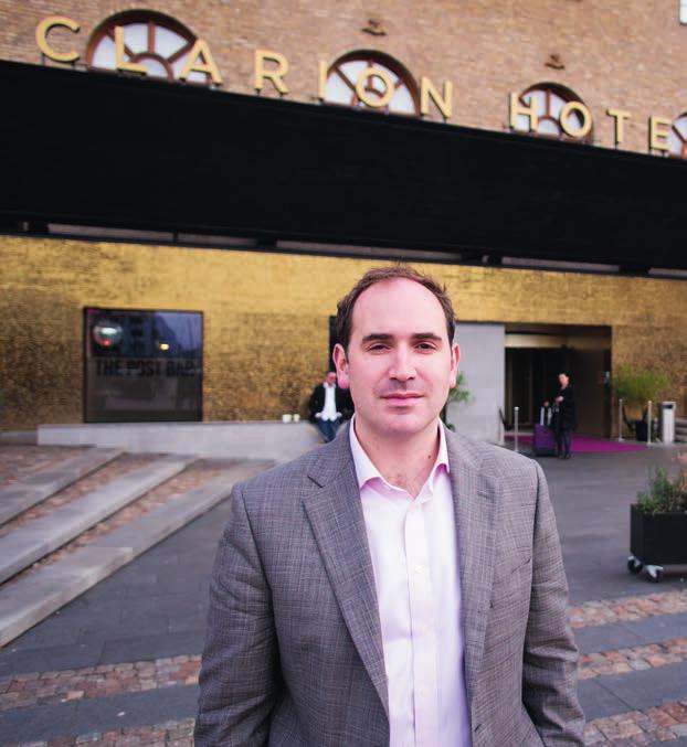 INNOVATION Luke Mansfield vid Clarion Hotel Post i Göteborg, som han besökte i slutet av förra året i samband med en konferens.