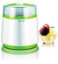 VITT GLASSMASKIN MED TIMER Det sägs att man åt glass i Kina redan år 3000 före vår tidsräkning och att Marco Polo var den som tog med sig glassrecept från Kina hem till Italien runt år 1298.