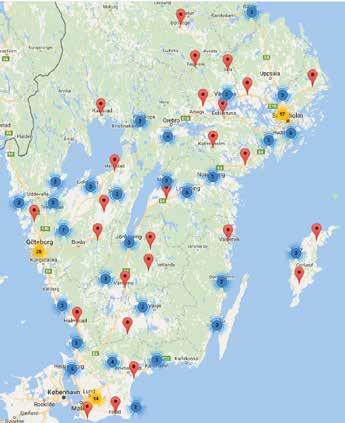 Så fungerar gasbilen Här tankar du fordonsgas Källa: Google maps och gasbilen.se Praktiskt taget alla gasbilar har, förutom sina gastankar, även en vanlig bensintank.