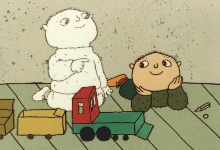 Kalas, Alfons Berättelserna om den lekfulle Alfons och hans kompisar är fantasifyllda episoder som behandlar allehanda ämnen.