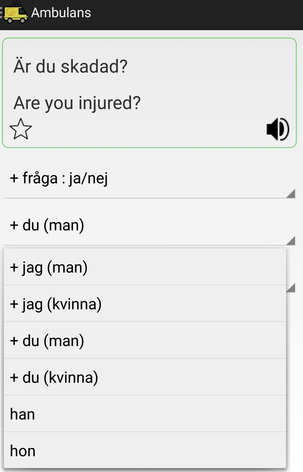 välj hon