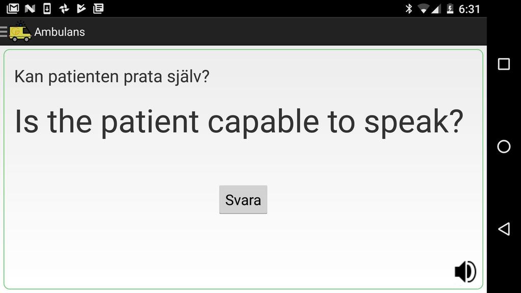 vrid telefonen för att göra texten större