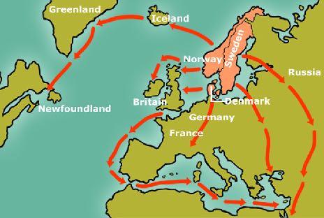 Tidiga kristna samhällen och missioner i Norden Det var framförallt handeln mellan vikingarna och de kristna delarna av Europa som bidrog till att Norden fick kontakt med