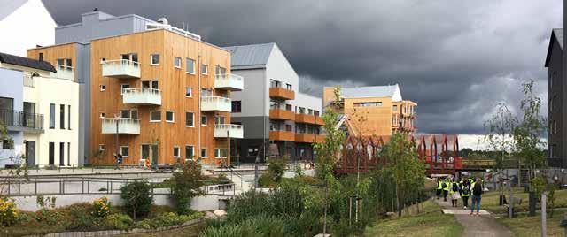 UN-habitats riktvärde för stationssamhällen ligger på 150 inv/ha. Det är först då som människor i hög grad väljer andra transportsätt än bil. En så hög förtätning är inte realistisk.