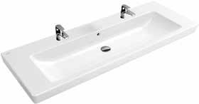 820: KOMMOD 130 MED 4 LÅDOR Delad övre och nedre låda. Porslin från Villeroy & Boch. MÅTT: B1300 H640 D470 mm inkl.