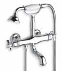 790: ø65 150 133 255 G1/2 G1/2 150 ø65 G1/2 233 G1/2 165 150 65 55 ø41 279 G1/2 G1/2 CANOVA Badkarsblandare Inkl. duschset CN100 34126 KROM 150c/c 5.