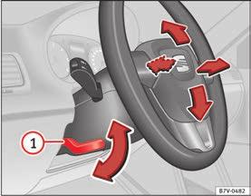 166 Köra Ställa in rattpositionen (fortsättning) Ställ aldrig in ratten medan bilen är i rörelse. Om du måste ställa in nackskyddet medan bilen är i rörelse ska du stanna och göra inställningen.
