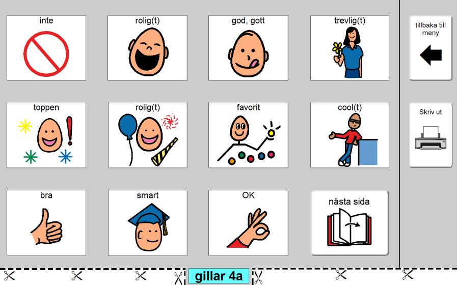 Vi rekommenderar att man skriver ut alla sidor till PDF-fil (med CutePDF Writer) som ska skrivas ut från PODD Utskriftsprogram innan utskrift från PDF-fil startas.