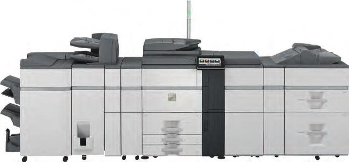 Exempel på konfigurationer 7. MX-SL10 N Statusindikator 10. MX-TR14* 2 Utmatningsfack 1. MX-LT10* 2 Inmatningsfack för långt papper 12.