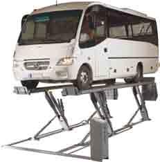 1-pelarlyftar Mobil Fastmonterad eller flyttbar version Lyftkapacitet: 2500 kg