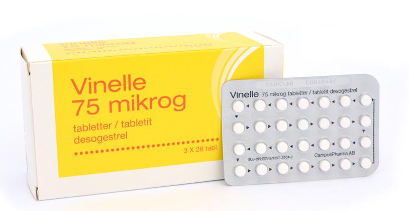 Vinelle är ett preventivmedel som förhindrar att du blir gravid förutsatt att du använder det på rätt sätt. Vinelle innehåller små mängder av kvinnligt könshormon, gestagenet desogestrel.