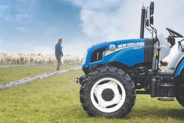 11 2WD-axel 4WD-axel 3 650 mm 4 715 mm Vändning med tvåhjulsdrift T4S-traktorer med tvåhjulsdrift erbjuder en vändradie på 3,65 m Perfekt för arbete i trånga utrymmen eller för lättare arbeten med