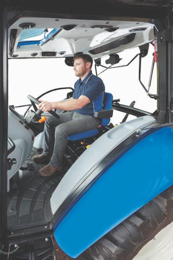06 REGLAGE En enkel traktor behöver inte vara en bastraktor. Vi arbetar med ergonomin. Du koncentrerar dig på jobbet.