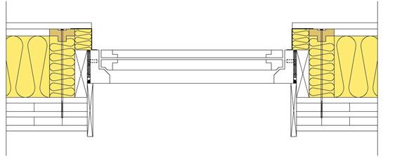 Såga sedan till bitar i plywood till ett format så att de överlappar stommen. Fäst sedan plywooden i ISOVER PLUS+ regeln med 4,5 x 50 mm träskruv och c250 mm.