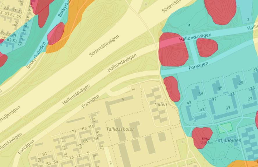 7 [25] Förutsättningar och förändringar Park och vegetation Området bebyggdes i början av 70-talet på gammal åkermark och all befintlig vegetation är planterad.