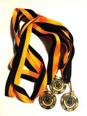 Medalj efter match till alla deltagare. Matchbiljetter och trerättersmiddag i form av buffé i restaurangen.