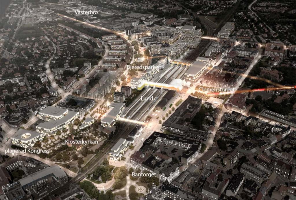 Serviceförvaltningen 14(49) stadsmässighet och grönska. Speciellt den västra delen av Lund utvecklas nu till att få mer innerstadskaraktär och knyts närmare den medeltida stadskärnan.
