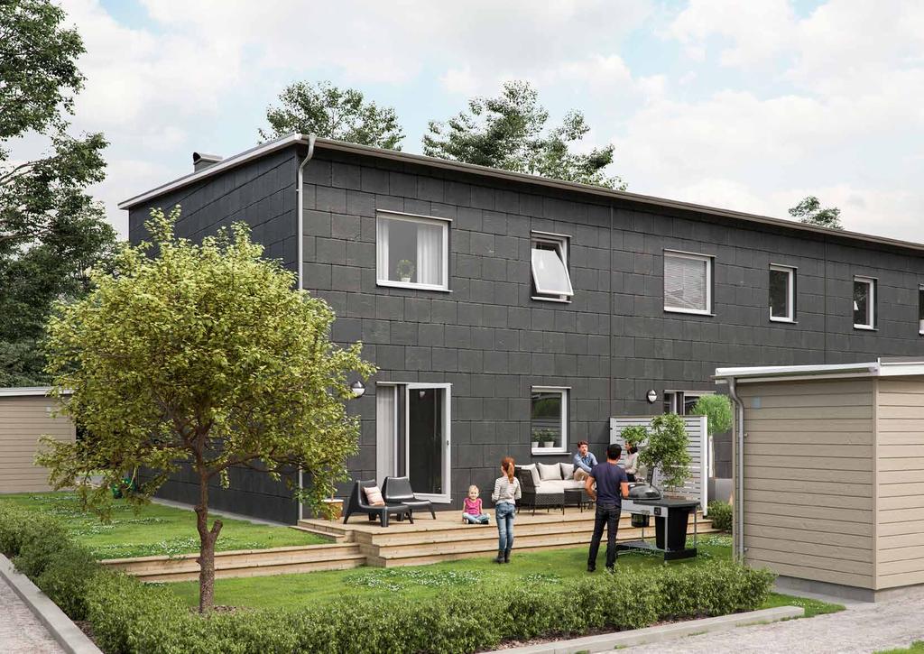 Exteriören är minst lika viktig som insidan, tror jag. Dessutom ska det kännas att huset är välbyggt. Att det skyddar, som ett hus ska.