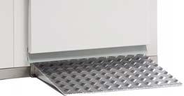 Kyl- och frysrum Valbara funktioner. INKÖRNINGSRAMP, RÄFFLAT ALUMINIUM 9 00:- Universalmodell - observera 2 höjder 80 eller 00 mm, bredd 700-900mm valbart 2.