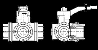 Kulventiler L 00T, L 00L -vägs avstängningsventiler för värme-, kyloch luftsystem Kulventiler med reducerat genomlopp och invändig gänga.