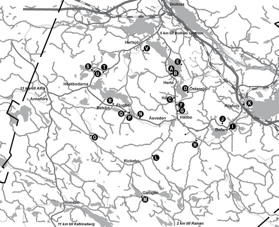 Pilla gärna loss det här innerbladet, om du ska göra en upptäcktsresa till loppisarna. FYNDA PÅ LOPPIS Här hittar du oss: A. Ullas loppis B. Norrbacke, Herte C. Killevippen D. Oppigårdsladan E.