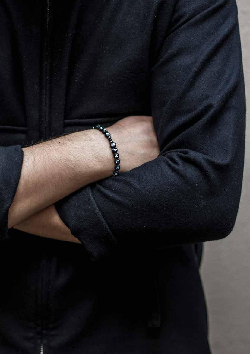 /ENGAGEMANG/NYTT ARMBAND/ NYTT ARMBAND LANSERADES På vår webshop säljs produkter kopplade till vårt varumärke Fuck Cancer. Under året skedde en del förändringar i produktutbudet i vår webshop.