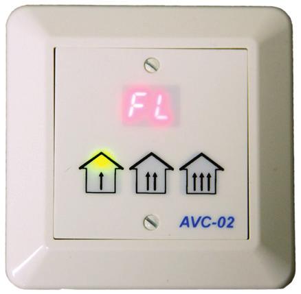 Manöverpanel AVC-02 Med manöverpanelen utförs alla inställningar Handhavande Med AVC-02 väljer man mellan olika driftlägen: Spar - Komfort - Forcerad.